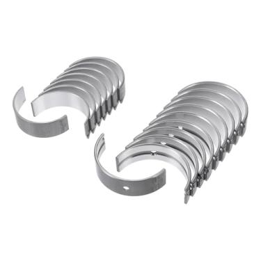 Imagem de ACROPIX Kit de rolamento principal e biela Nº 210202B100/230602B701 para Hyundai Elantra 2017-2020 Rolamento da haste do virabrequim do motor metal prateado 18 peças