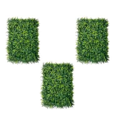 Imagem de Kit Placas Samambaia 40x60 Grama Artificial Jardim Vertical Parede Verde Decoração Muro inglês(Kit 3 Placas)