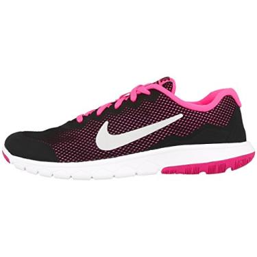 Imagem de NIKE Kids Flex Experience 4 (3.5Y-7Y) Black Metallic Silver Pink Pow Size 6