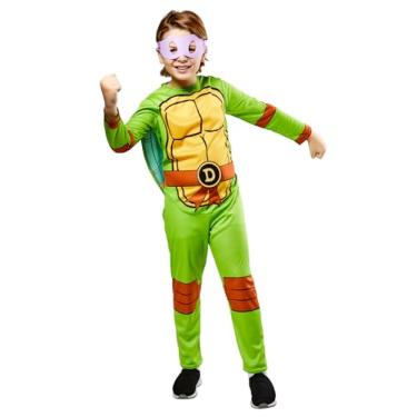 Imagem de Rubie's Macacão, concha e máscara para os olhos das Tartarugas Ninja, feito com materiais reciclados, PP