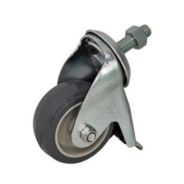 Imagem de Rodízio Giratório para Carrinho de 3 Polegadas com Parafuso e Freio Ca