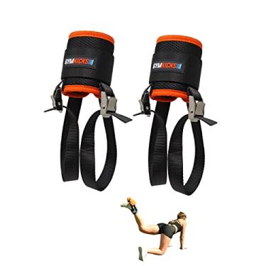 Imagem de GymKicks Pró | Correias De Tornozelo Com Halteres De Peso Ajustável De Liberação Rápida De Metal Resistente | O Melhor Treino Portátil Para Glúteos Com Patente Pendente | Alças Para Ginástica Em Casa