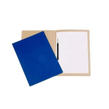 Imagem de PASTA COM GRAMPO PLASTICO DUPLEX AZUL C/20UN