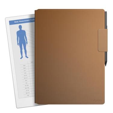 Imagem de OLAIKE Capa magnética para tablet de papel colorido de 11,8 polegadas (Versão 2024), capa fina e inteligente de couro PU com fecho de caneta, pacote com assinatura premium (marrom)