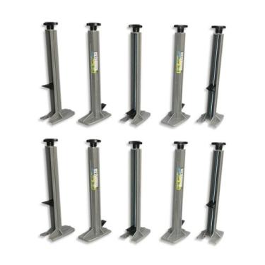 Imagem de Kit Suporte Para Régua de Pedreiro Flextools 31cm, 10 UN