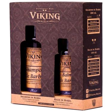 Imagem de Kit Shampoo + Balm de Barba Linha Mar Viking