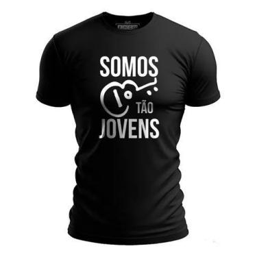 Imagem de Camiseta Camisa Somos Tão Jovens Legião Urbana Tempo Perdido 100% Algo