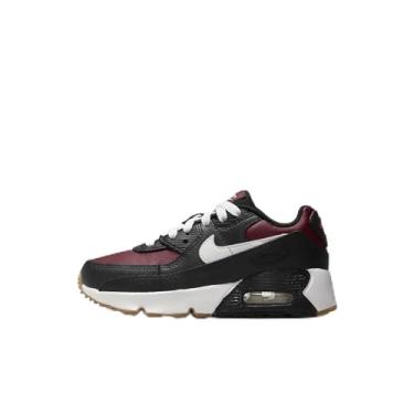 Imagem de Nike Tênis infantil Air Max 90 LTR (CD6867-024, preto/Team Red/Gum Light Brown/Branco), Preto/vermelho da equipe/marrom claro/branco, 12 Little Kid