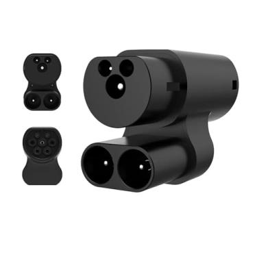 Imagem de CCS2 para Type2, compatível com adaptador de carregamento Tesla EV, conversor CCS Combo 2 EV, compatível com veículos elétricos Modelo S/X