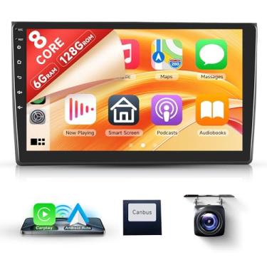 Imagem de 8 núcleos 6 + 128 G Android estéreo para Audi A4/S4/RS4 (2002-2007) Seat Exeo (2008-2012) sem fio Carplay Android Auto, rádio de carro 23 cm, tela sensível ao toque, espelho, Wi-Fi, GPS, Bluetooth, FM