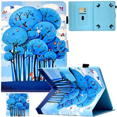 Imagem de Capa universal para tablet de 7,5 a 8,5 polegadas, capa com suporte para cartão de couro PU Artyond para iPad Mini1/2/3/4, Fire HD 8, Galaxy Tab E/Tab A 8.0 e outros Android de 7,5 a 8,5 polegadas