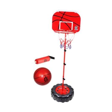 Imagem de UGPLM Conjunto de argola de basquete para crianças, quintal externo em todo o lado de um brinquedo, meninos e meninas Kids Basketball Gol,
