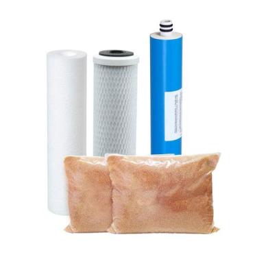 Imagem de Kit Refil Deionizador 4 Estágios 50gpd e 2 Litros MB400 - FDMA Filtros