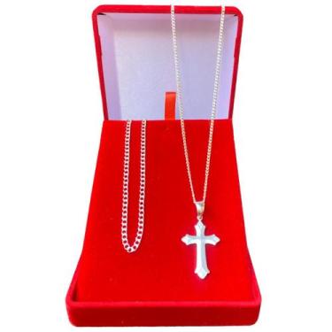Imagem de Kit Prata 925 Masculina 2mm 60cm + Pulseira Grumet Italiana - Alzza Pr