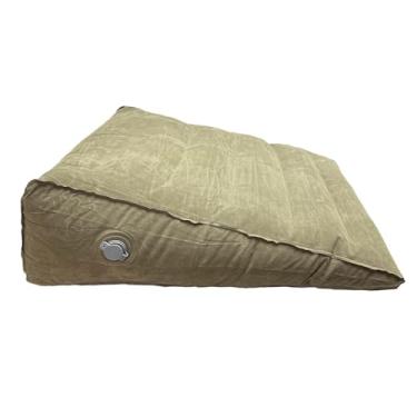 Imagem de Mediss Almofada Inflável Ortopédica para Cama - Descanso para Dormir e Viajar - Ajustável - PVC Flocagem - 58.42 cm x 55.88 cm