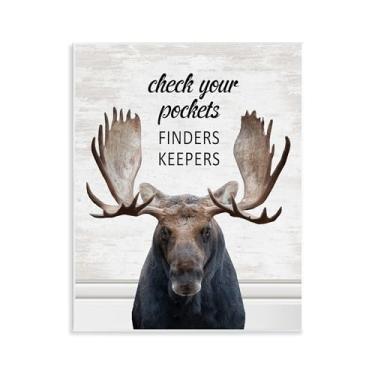 Imagem de Stupell Industries Arte de placa de parede com lembrete de lavanderia Check Pockets, design por letras e forrado, 28 x 35 cm