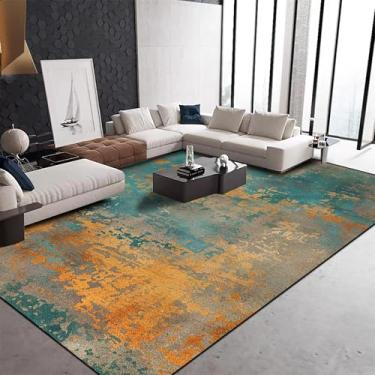 Imagem de Tapetes abstratos modernos para decoração de sala de estar, mesas de centro, tapetes macios para áreas grandes, decoração de quarto e casa (200x250 cm 78,7x98 pol./CX024 Flanela-7)