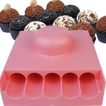 Imagem de Placa Boleadora para Moldar Enrolador de Brigadeiro Beijinho Doces 16 Gramas Forma Nº 4