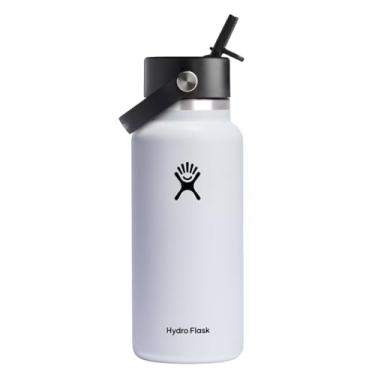 Imagem de Hydro Flask Tampa de palha larga flexível branca 946 ml