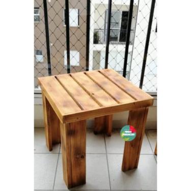 Imagem de Banqueta de madeira, banco, decoração rústica, assento PS8 - Minha Jar