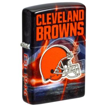 Imagem de Zippo Isqueiro de bolso fosco NFL Cleveland Browns 540
