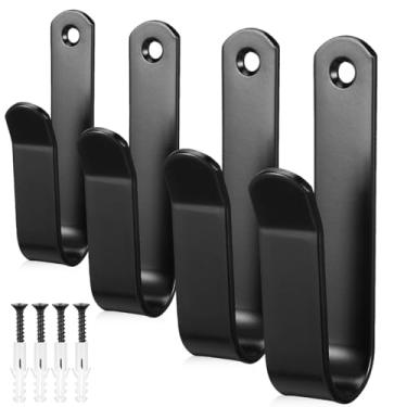 Imagem de HANABASS Suporte de parede para snowboard skate skate deck ski, ferro preto, suporte de exibição de snowboard fácil de instalar, resistente, multifuncional, ideal para casa 9,93 x 1,18 x 0,78