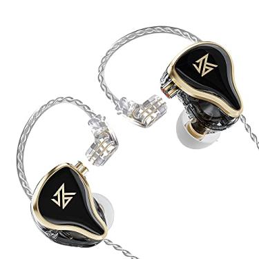 Imagem de Fones de ouvido IEM, fones de ouvido intra-auriculares KZ ZAS de alto desempenho (removíveis, controladores de armadura balanceada, drivers dinâmicos 7BA+1DD, isolamento de ruído, alta precisão) (sem
