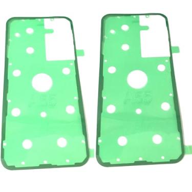 Imagem de 2 peças - Tampa traseira da porta da bateria cola adesiva dupla face fita traseira adesivo substituição para Samsung Galaxy A55 5G A556