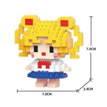 Imagem de Brinquedo Blocos de Montar Infantil Brinquedo Educativo Animais De Bri