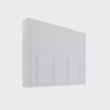 Imagem de Guarda Roupa Casal 8 Pts Daymond Ripado Branco Mdf D Doro - D'Doro Móv