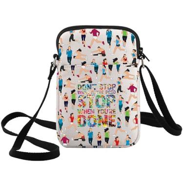 Imagem de WZMPA Bolsa tiracolo Runner Lover Gifts Don't Stop When You Are Tired Stop When You're Strap Bag Running Team Merch, Stop When Done Cb, Ajuste