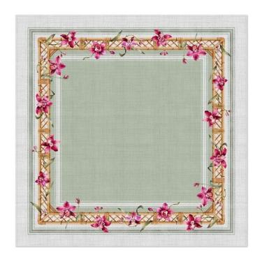 Imagem de Toalha De Mesa Orquídeas 4 lugares 140x140cm 199002 Belchior