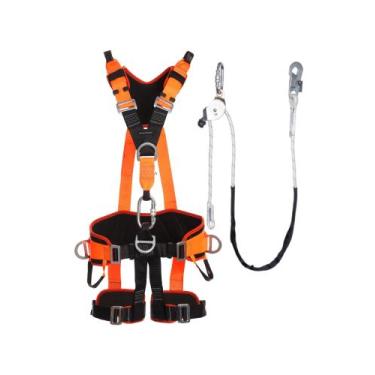 Imagem de KIT Cinturão Paraquedista Power 7 Pontos  + Talabarte de Posicionament