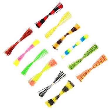 Imagem de Acessório de Pesca 600 Fios Material de Silicone Cores Misturadas Saia Isca Silicone, Saias Spinnerbait, para Pesca Isca Ginástica DIY Spinnerbaits