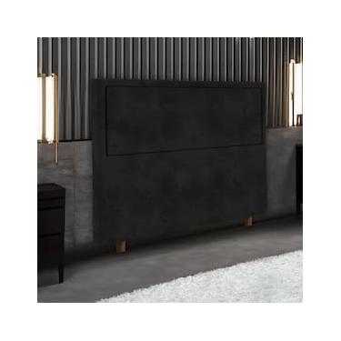 Imagem de Cabeceira para Cama Box King Size Portobel Evelyn com Revestimento em Suede – 195cm de largura