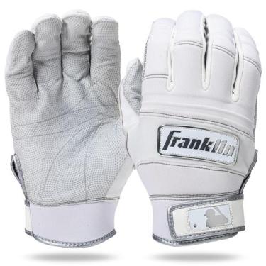 Imagem de Luva de Beisebol Franklin Sports MLB - Tamanho A XL - Branca/Cromada