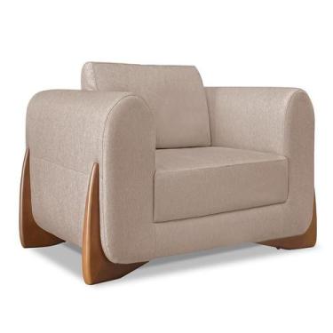 Imagem de Poltrona Yves Linho Areia - Spezzia Decor