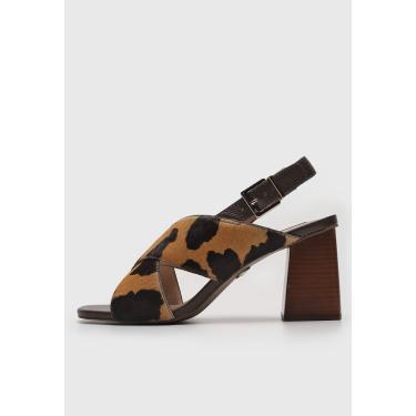 Imagem de Sandália Jorge Bischoff Animal Print Onça Caramelo Jorge Bischoff J13463039007 feminino