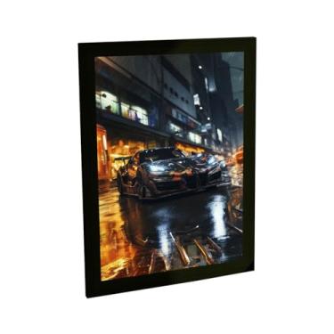 Imagem de Quadro Decorativo Samurai Ilustração Nankim Bushido Decoração Poster Quarto Sala