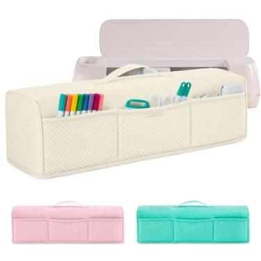 Imagem de IMAGINING Capa protetora contra poeira acolchoada compatível com Cricut Maker 3, Maker 4, Explore Air 2, Explore 3, Explore 4 máquinas, design para acessórios e ferramentas Cricut.