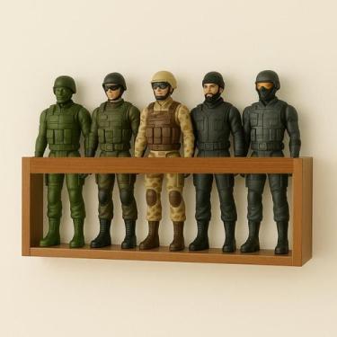 Imagem de Prateleira de Parede para Coleção de Bonecos  Marvel, Barbie, SuperHer