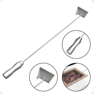 Imagem de Espalhador De Brasa Inox Para Churrasqueira Cabo Aluminio - Art Inox G