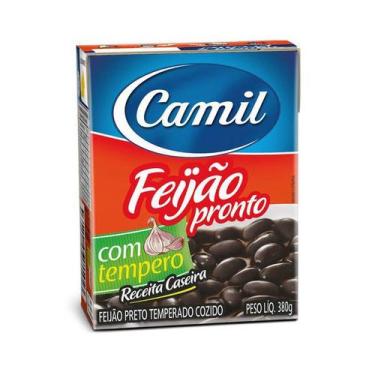 Imagem de Feijão Preto Temperado Cozido CAMIL 380g