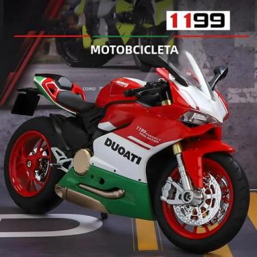 Imagem de Modelo De Brinquedo De Motocicleta Diecast Em Escala 1:12 Para Meninos