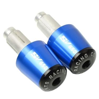 Imagem de Extremidades das manoplas do guidão da motocicleta, tampas de extremidade, acessórios deslizantes de peso para Suzuki SV650 SV 650 SV 650 S 22 mm