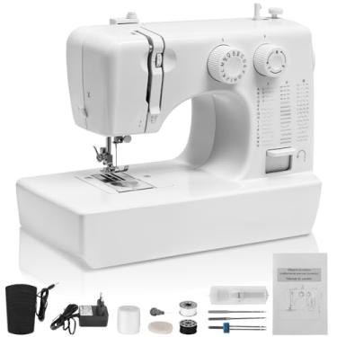 Imagem de Maquina de Costura com 45 Pontos Profissionais, 110V, Máquina de Costura com Função Ponto Duplo, Maquina de Costura Portátil, Máquina de Costura Portátil, Maquina Costura, Com Instruções em Português