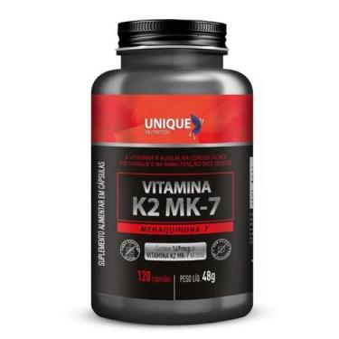 Imagem de Vitamina K2 MK7 120 Cápsulas Unique Nutrition