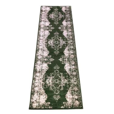 Imagem de Passadeira Trilho 2M Vintage Reload Verde 80X200Cm Tpo Persa