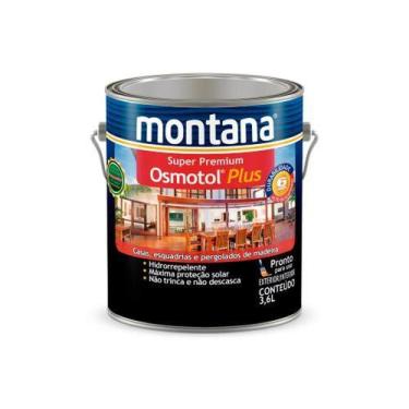 Imagem de Verniz Osmotol Plu Mogno Brilho 3,6L Montana Hidrorrepelente Acetinado
