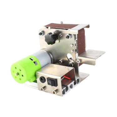 Imagem de Akozon Mini Lixadeira de Cinto Elétrico - C Máquina de Retificação de Polimento do ACT Com 10 Cintos Abrasivos e Velocidade Ajustável para Projetos de Bricolage (#5)